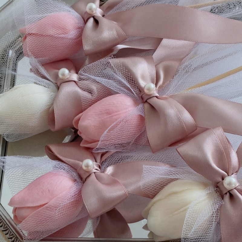 เทียนหอมกลิ่นทิวลิป 5 ชิ้น บนไ - Home Fragrance Gift บทวิจารณ์และราคา